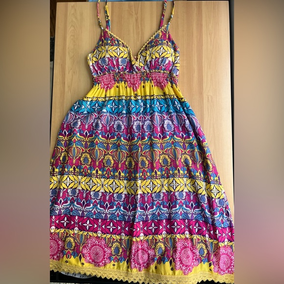 Derek Heart-  Summer/Beach/Sun dress. Multicolor. - Picture 2 of 16